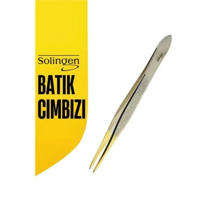 Turk İnce Uçlu Batık Cımbızı - Şık ve Hassas Kaş Şekillendirme Solingen Professional