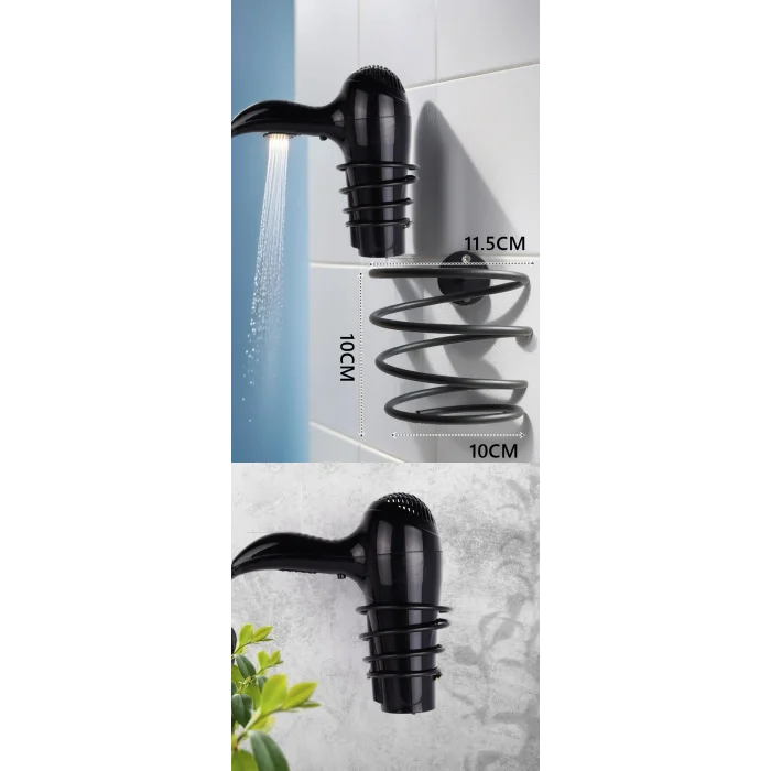 Turk Metal Fön Askısı SİYAH