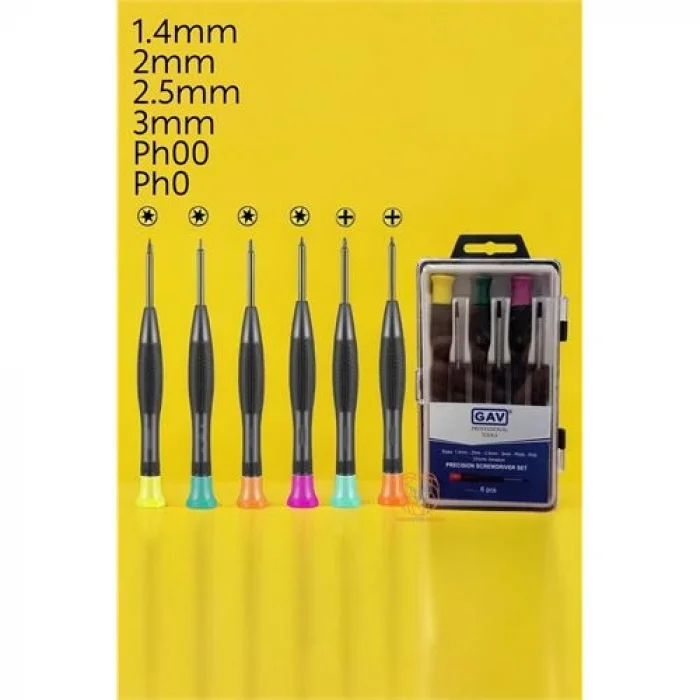 Turk Saat Telefon Tamir Tork Tornavida Seti 6lı