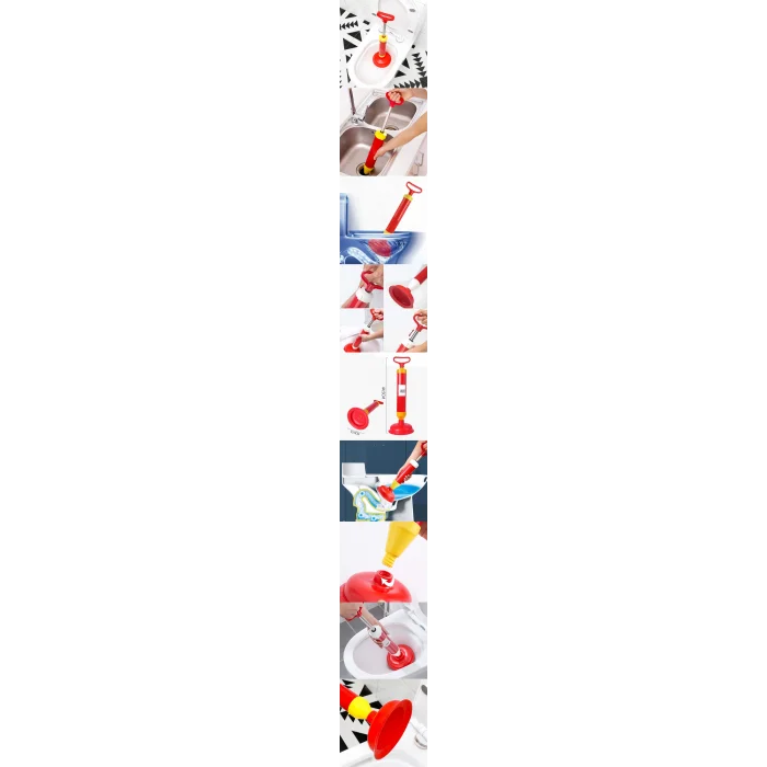 Turk UnBlocker Pistonlu Klozet Lavabo Gider Açıcı Pompa