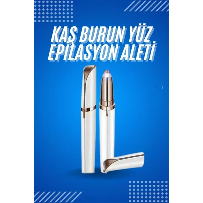 Tüy Kıl Alma Kaş Bıyık Unisex Yüz Bakım Epilasyon Aleti Pilli