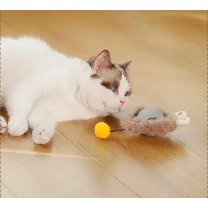 Tüylü Şarjlı Kedi Oyuncağı