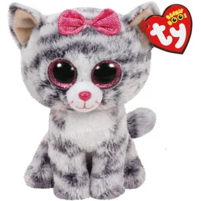 TY Kiki - Grey Cat Reg 15 cm