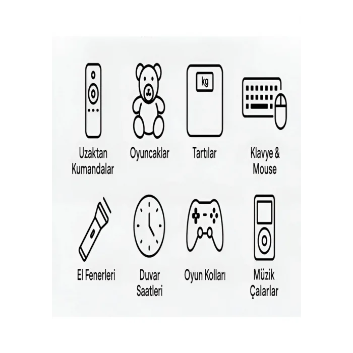 Type-c Şarjlı 800mwh 1.5v Şarj Edilebilir 2’li Aaa İnce Pil - Lityum Iyon Batarya