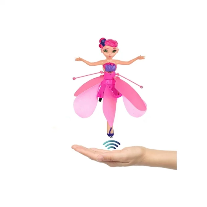 Uçan Peri Oyuncak Usb Kablolu ve Şarj Edilebilir Oyuncak Pembe Renkli