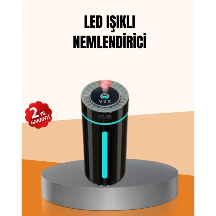 Ultrasonik Nemlendirici LED Işıklı Aromaterapi Difüzör Sessiz Çalışma