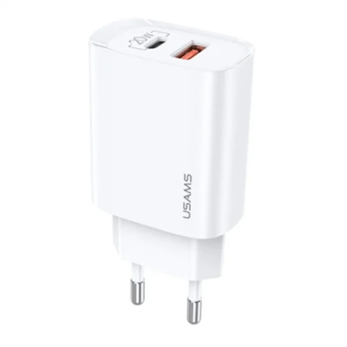 USAMS iPhone 20W QC3.0 + PD3.0  Hızlı Şarj Başlık US-CC121 T35-(5775)