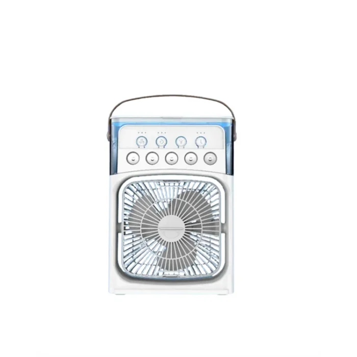 USB Bağlantılı 3ü 1 Arada Nemlendirici Mini Klima Fan | 7 Renk Işıklı