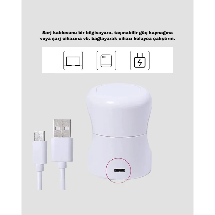 USB Bağlantılı Tırnak Kurutucu – Bilgisayar ve Powerbank ile Uyumlu