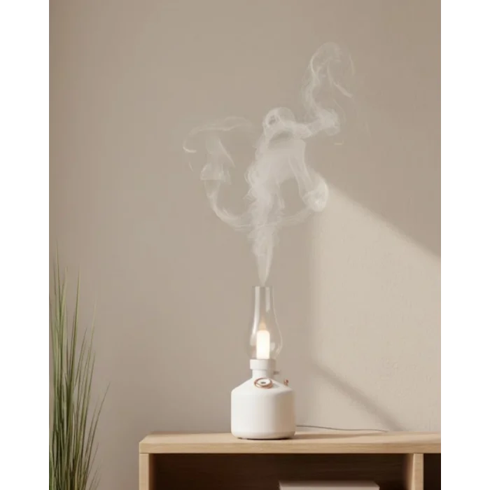 USB Şarjlı Gaz Lambası Modeli Nano Mist Aromaterapi Nemlendirici 280 ml