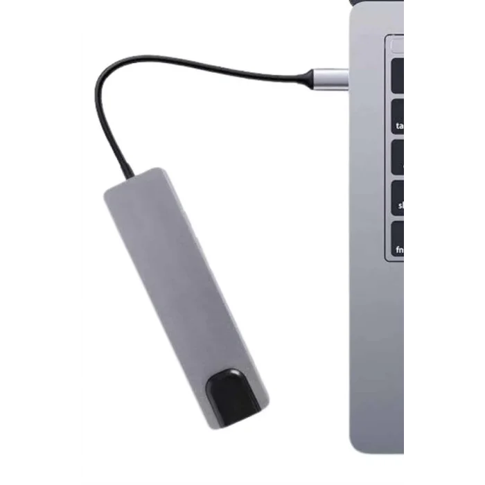 Usb Type-c Hub Dönüştürücü Çevirici Çoklayıcı Macbook Çevirici 8 Portlu