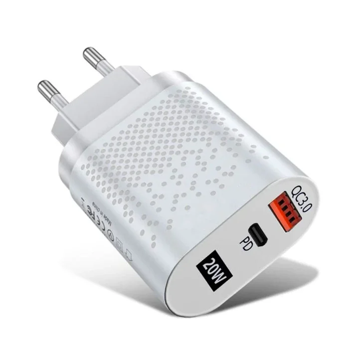 USLİON 20W USB QC3.0 Şarj PD3.0 Hızlı Şarj Aleti Şarj Başlık-(5775)