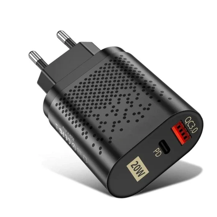 USLİON 20W USB QC3.0 Şarj PD3.0 Hızlı Şarj Aleti Şarj Başlık-(5775)