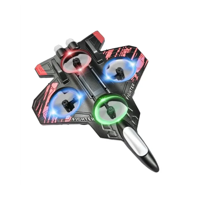 Uzaktan Kumandalı Drone Uçak LED Işıklı 360 Derece Akrobatik Hareket Özellikli