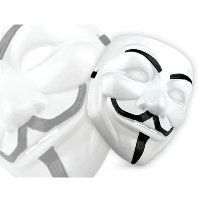 V for Vendetta Maskesi - 12li Paket - Plastik