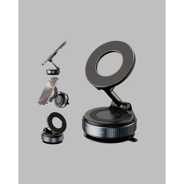 Vakumlu Manyetik Araç Telefon Tutucu Güçlü Tutuş