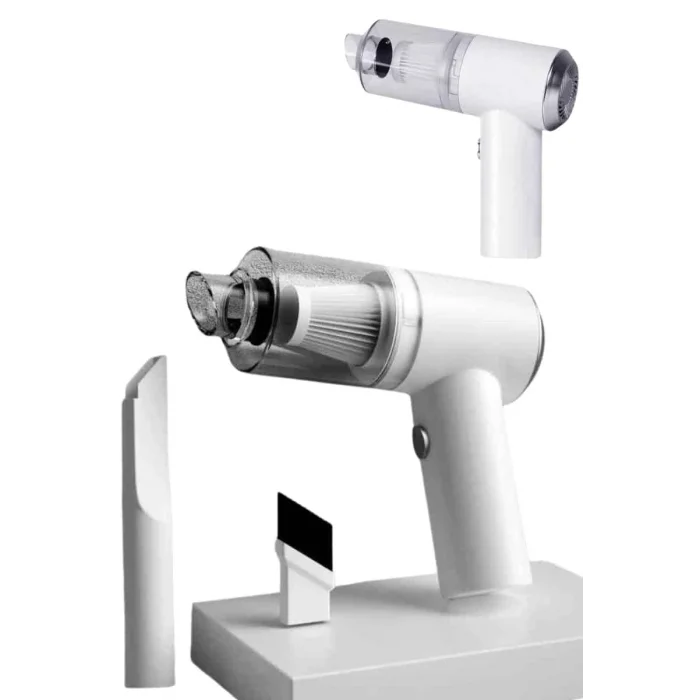 Vakumlu Süpürge Şarjlı Elektrikli Mini Taşınabilir Uzun Ömürlü Hazneli