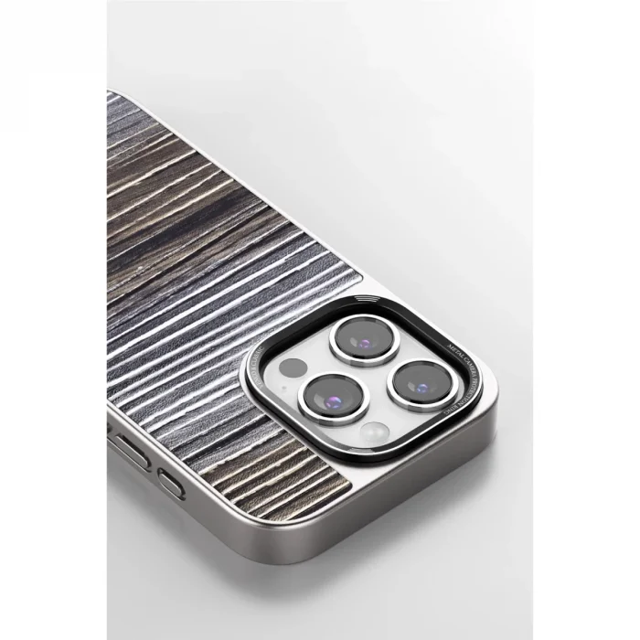 Venco İphone 15 Pro Wave Kapak - Derin Mor