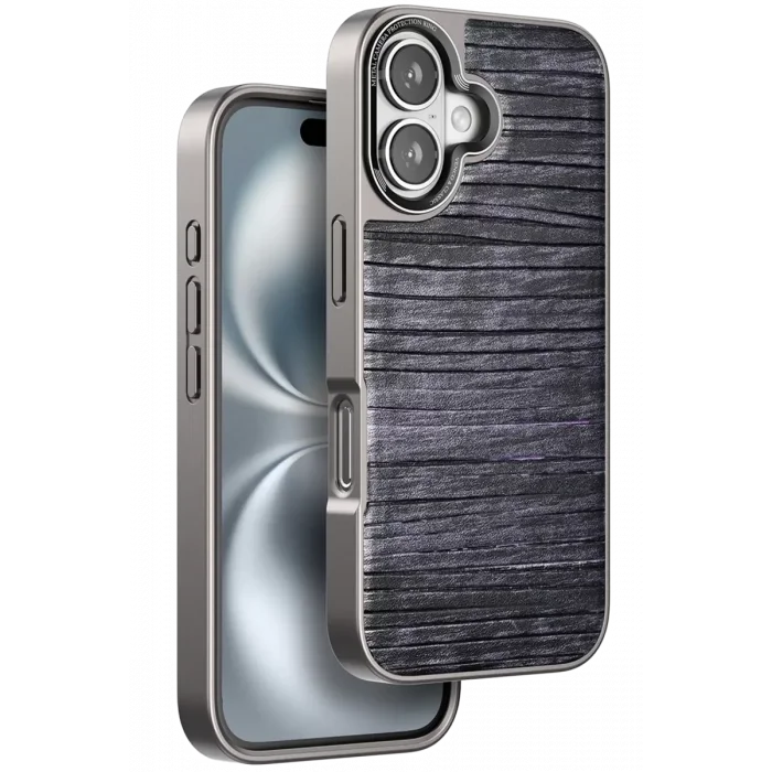 Venco Apple iPhone 16 Uyumlu Wave Kapak - Derin Mor