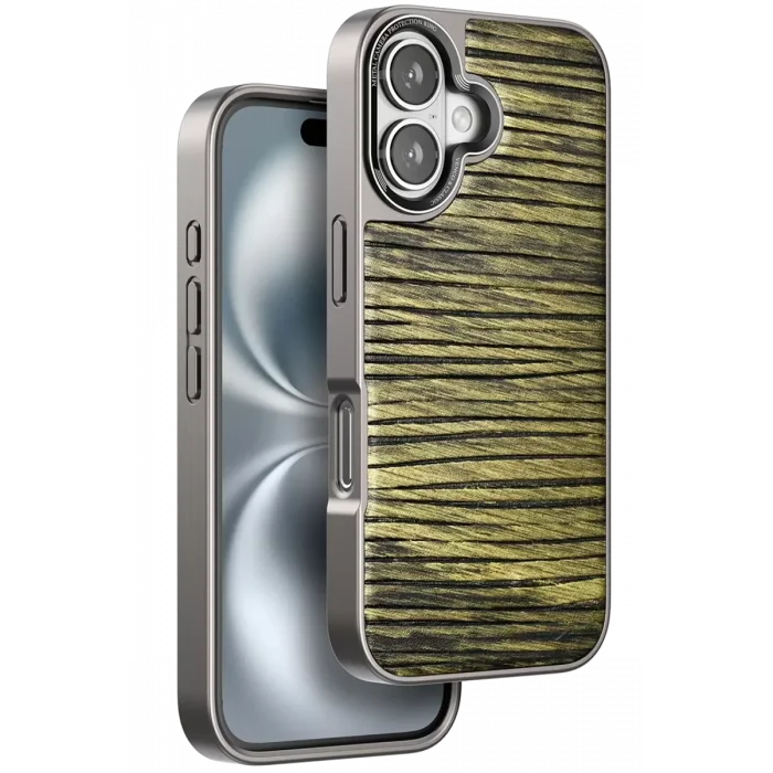 Venco Apple iPhone 16 Uyumlu Wave Kapak - Koyu Kahve