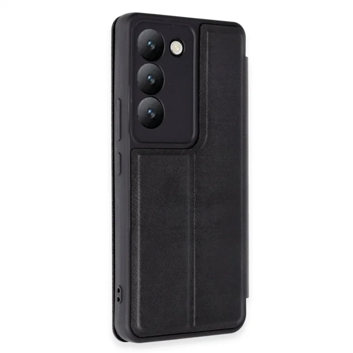 Vivo V30 Lite 4g Kılıf Flip Cover - Siyah