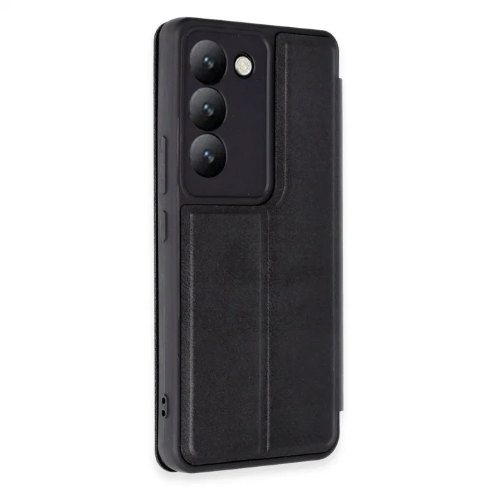 Vivo V30 Lite 4g Kılıf Flip Cover - Siyah