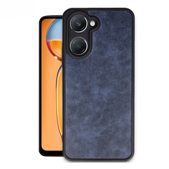 Vivo Y18 Kılıf Aras Deri Kapak - Lacivert