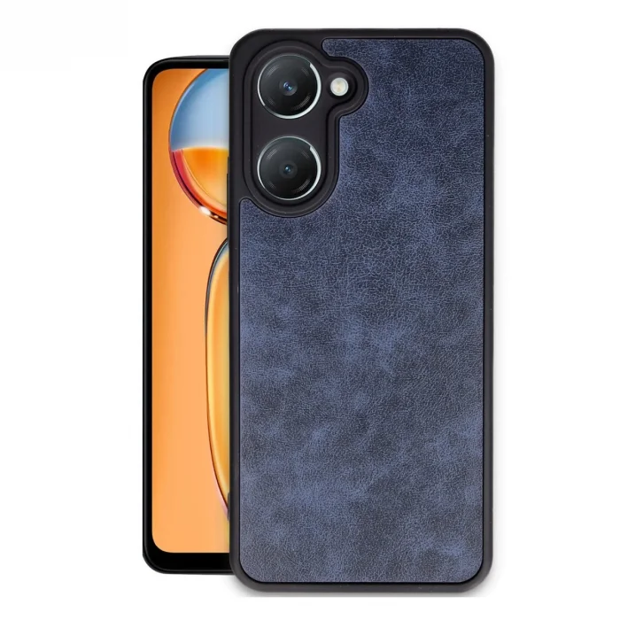 Vivo Y18 Kılıf Aras Deri Kapak - Lacivert