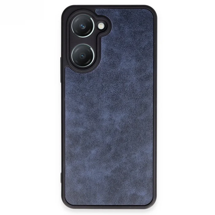 Vivo Y18 Kılıf Aras Deri Kapak - Lacivert