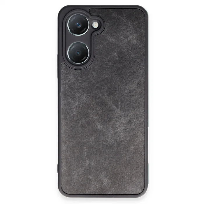 Vivo Y18 Kılıf Aras Deri Kapak - Siyah