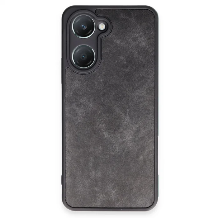 Vivo Y18 Kılıf Aras Deri Kapak - Siyah