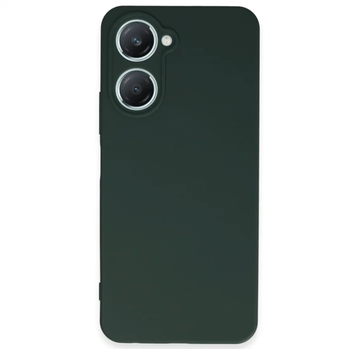 Vivo Y18 Kılıf First Silikon - Koyu Yeşil