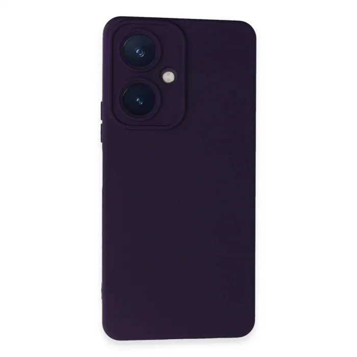 Vivo Y27 Kılıf Nano İçi Kadife Silikon - Mor