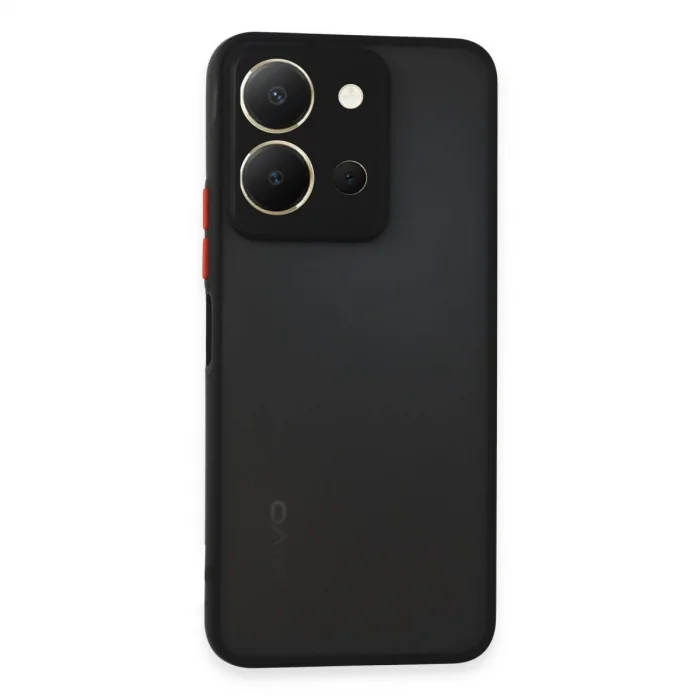 Vivo Y36 Kılıf Montreal Silikon Kapak - Siyah