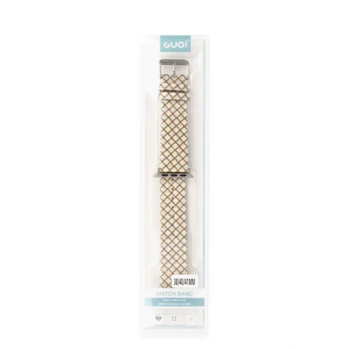 Apple Watch 38mm Uyumlu Karo Motif Kordon - Mavi