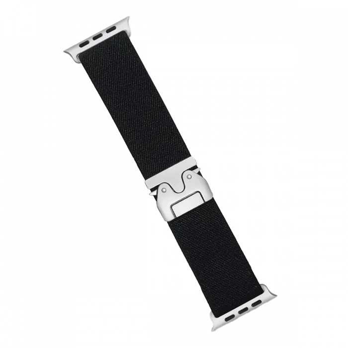 Apple Watch 42mm Uyumlu Forest Kumaş Kordon - Siyah