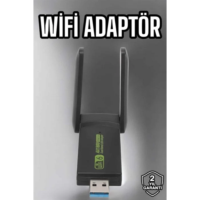 Wifi Adaptör Çift Bantlı Kablosuz Wifi Adaptörü