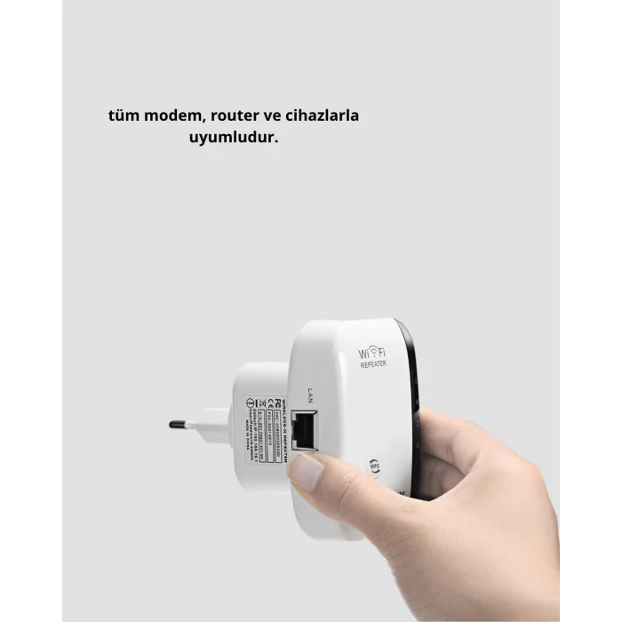 WiFi Sinyal Güçlendirici 2.4G Repeater Yüksek Çekim Kapasiteli