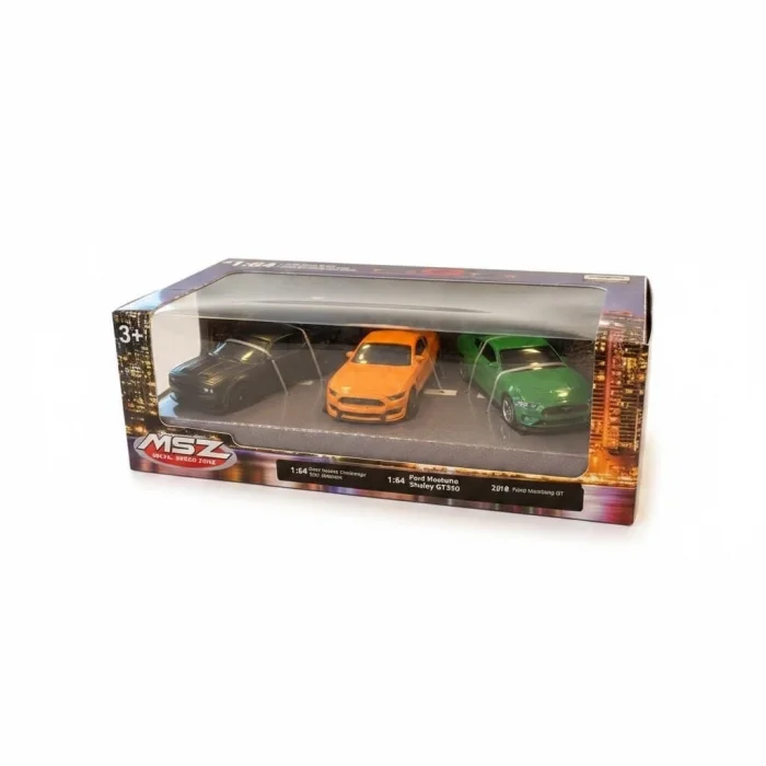WP6433  1/64 DODGE CHALLENGER,FORD MUSTANG-EKN