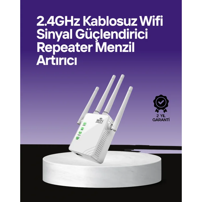 WPS Destekli 2.4GHz + 5GHz WiFi Sinyal Güçlendirici