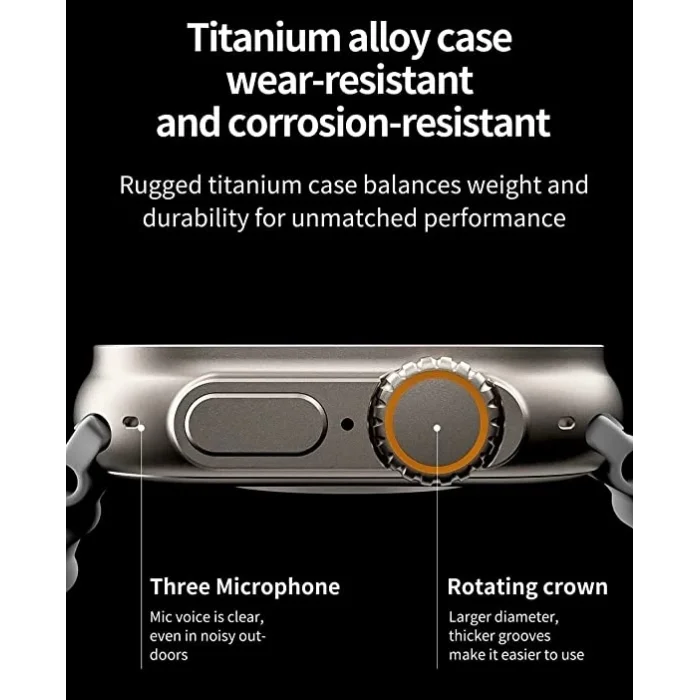 Ws28 Ultra 49mm Siri Tansiyon Ateş Nabız Ölçer Akıllı Saat