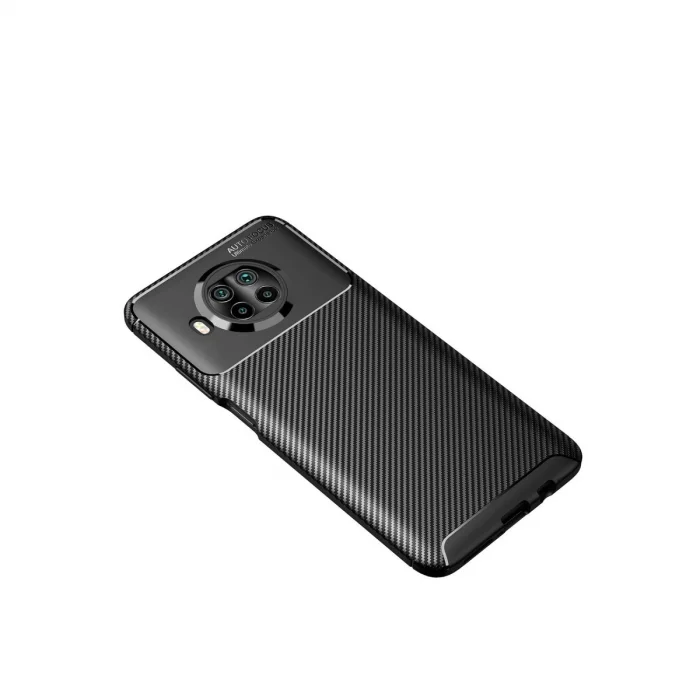 Xiaomi Mi 10t Lite Kılıf Auto Focus Karbon Kapak - Siyah