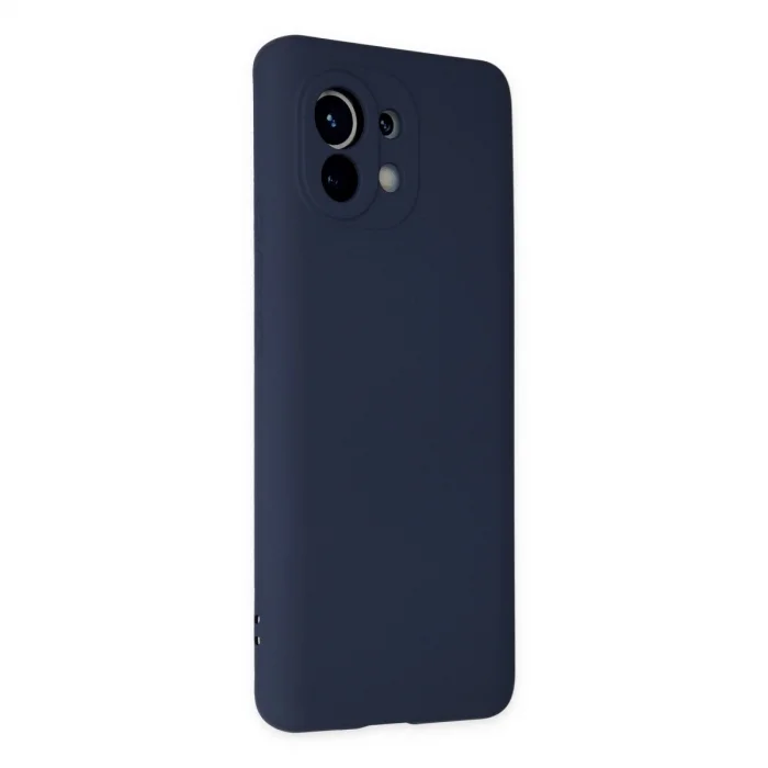 Xiaomi Mi 11 Kılıf Nano İçi Kadife Silikon - Lacivert