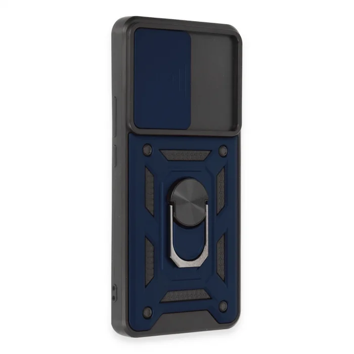 Xiaomi Mi 12t Pro Kılıf Pars Lens Yüzüklü Silikon - Lacivert