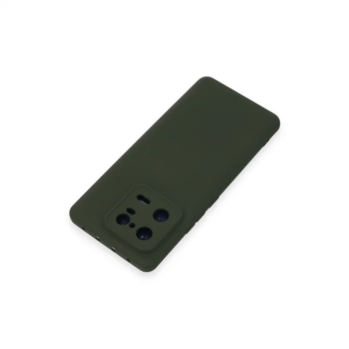 Xiaomi Mi 13 Pro Kılıf Nano İçi Kadife Silikon - Koyu Yeşil