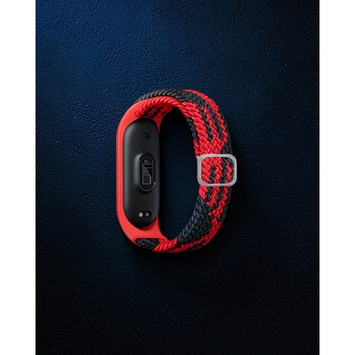 Xiaomi Mi Band 4 Kordon - Kırmızı Siyah