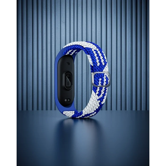 Xiaomi Mi Band 4 Kordon - Mavi-beyaz