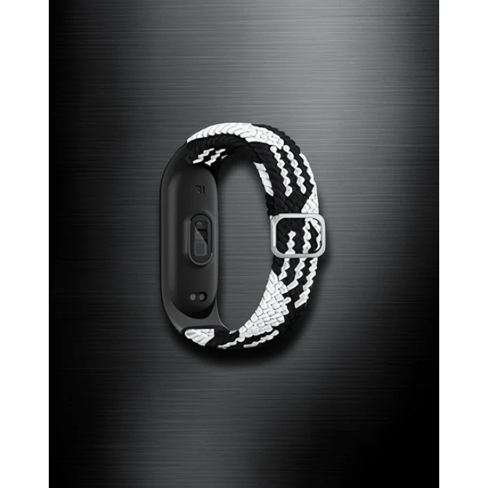Xiaomi Mi Band 4 Kordon - Siyah-beyaz