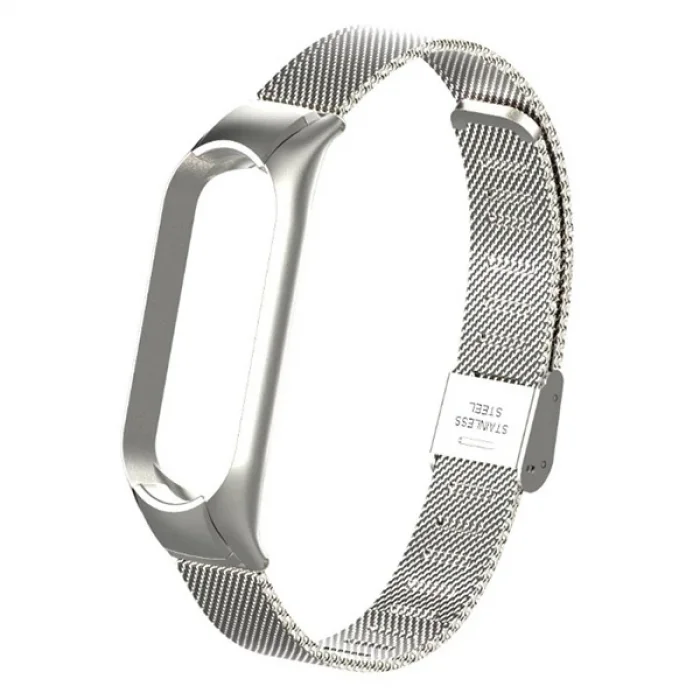 Xiaomi Mi Band 5 Metal Kayış Kordon Kopçalı Milano Loop-(5775)