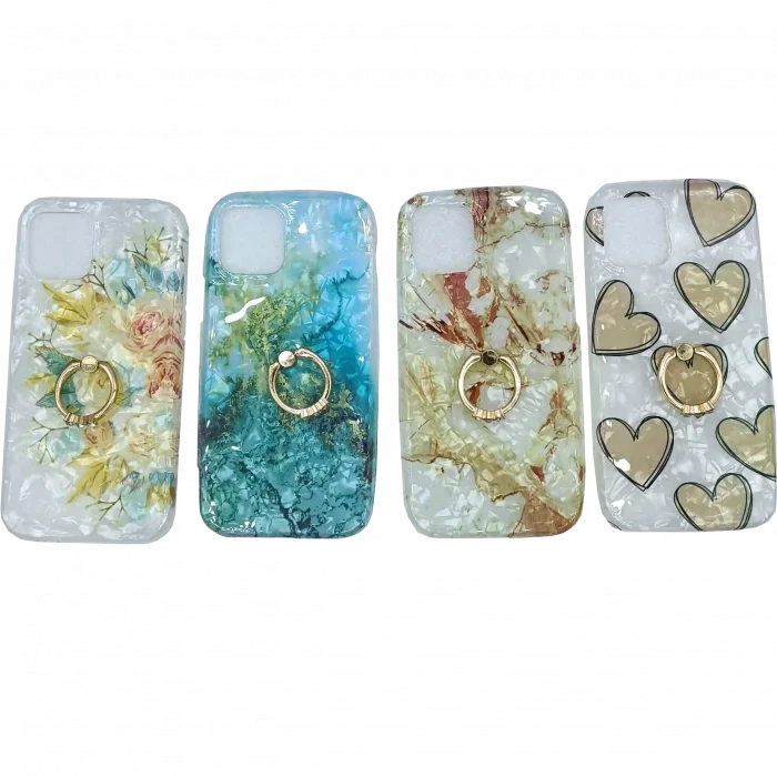 Xiaomi Poco X3 – Yüzüklü Kılıf Karışık Desenli